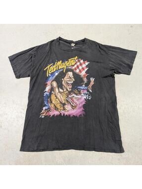 Vintage 90s Ted Nugent One Nation Under Ted T-shirt